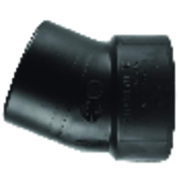 Charlotte Pipe And Foundry Charlotte Pipe 1-1/2 in. Spigot X 1-1/2 in. D Hub ABS 22-1/2 Degree Elbow ABS003260600 - main